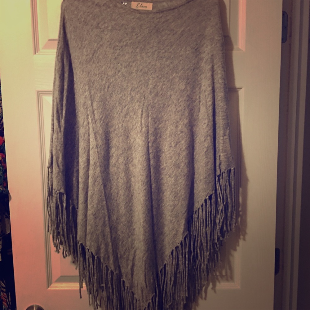 Grey fringe Shaw